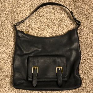 Fossil black leather purse